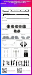 Ambient Lighting Mercedes Benz A Class W177 2019-2023 OEM Ambient Light Kit 1:1
