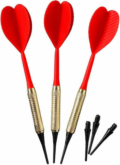 Best Sporting Plastic Dart Throwing Set 3 Pcs Best Sporting Red