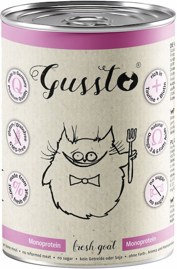Gussto Gussto Nasses Katzenfutter Dose mit Fleisch 400g