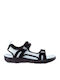 Damen Flache Sandalen Schwarz