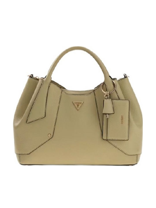 Geantă De Mână Satchel Verde