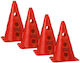 Set 4 Training Cones 30 Cm Red Pt4-13h-r Red