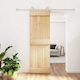 Sliding Door Natural White 70 x 210 cm 3445026 ...