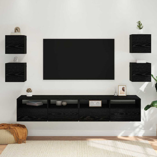 vidaXL Wohnzimmer TV-Einheit Schwarze Eiche M30.5xB30xH30cm