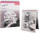 Roza Sketchbook A5 160gsm Σπιράλ Μπλοκ Σχεδίου 48 Σελίδες Μολύβι & Μαρκαδόρους