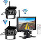 Wireless LCD Monitor 7" 2 Car Reverse Cameras Waterproof 12v – 24v