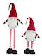 Christmas Gnome On Telescopes 25x15x60-75cm