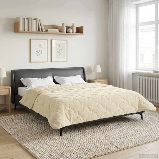 vidaXL Husă Pentru Pilotă Supraînălțată 220x260 Crem