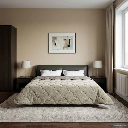 vidaXL Double Duvet Cover 200x220 Light Grey