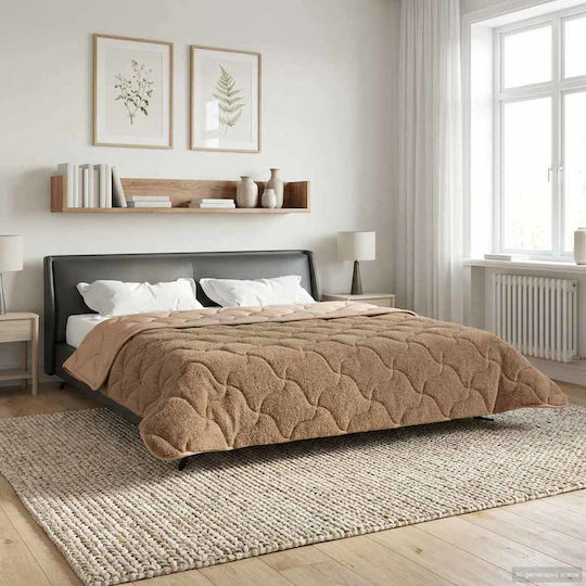 vidaXL Παπλωματοθήκη Υπέρδιπλη 220x240 Taupe