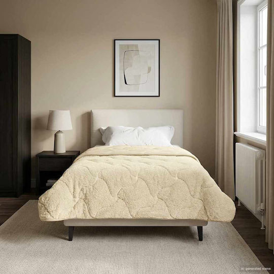 vidaXL Einzelbettbezug 140x220 Beige