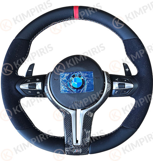 Car Steering Wheel Bmw Marke Alcadara Red Edition E Series