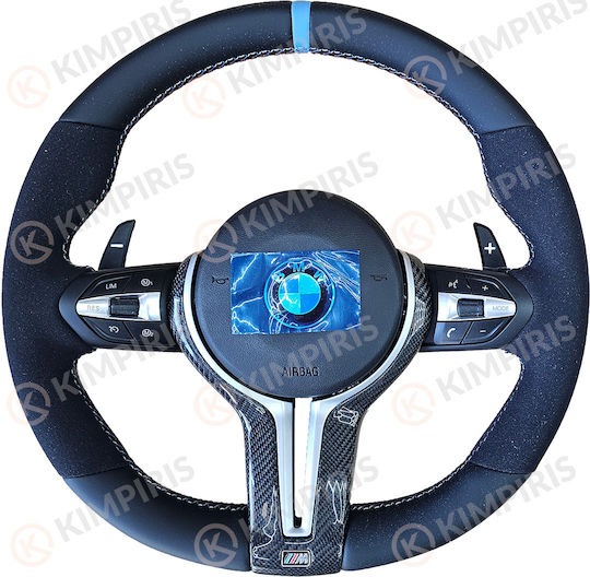 Τιμόνι Αυτοκινήτου Bmw Μαρκέ Alcadara Blue Edition