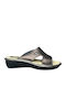 Damen Flache Sandalen Grau
