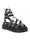 Γυναικεία Σανδάλια Flatforms Μαύρα