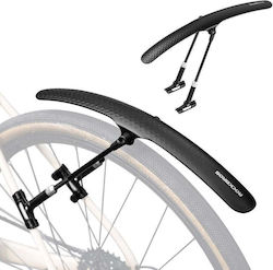 Rockbros Verstellbarer Fahrrad-Schutzblech Schwarz Fk-891 Schwarz