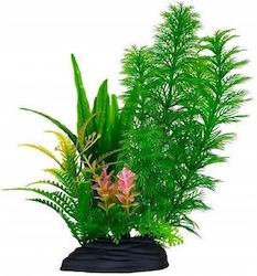 Aqua Natura Plant Aquarium Decoration Green Pink Accent Plastic 20 Cm Fern Spirulina