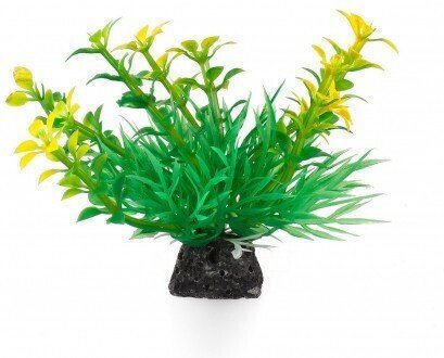Aqua Natura Plant Decorațiune Acvariu Plantă Artificială Verde-Galbenă Plastic 10 Cm Lăstari În Creștere Spirulină