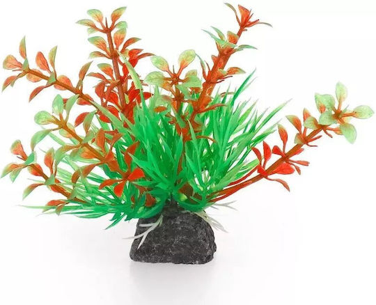 Aqua Natura Plant Decorațiune Pentru Acvariu Plantă Artificială Verde-Orange Din Plastic 10 Cm Lăstari În Creștere Spirulina