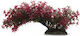 Aqua Natura Plant Aquarium Decoration Red Plastic 23 Cm Sprawling Plant On A Narrow Base Red Leaf Tips