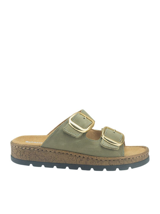 Adam's Shoes Γυναικεία Σανδάλια Χακί