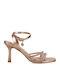 Sandals with Strass Rose Gold