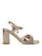 Sandals with Strass Gold