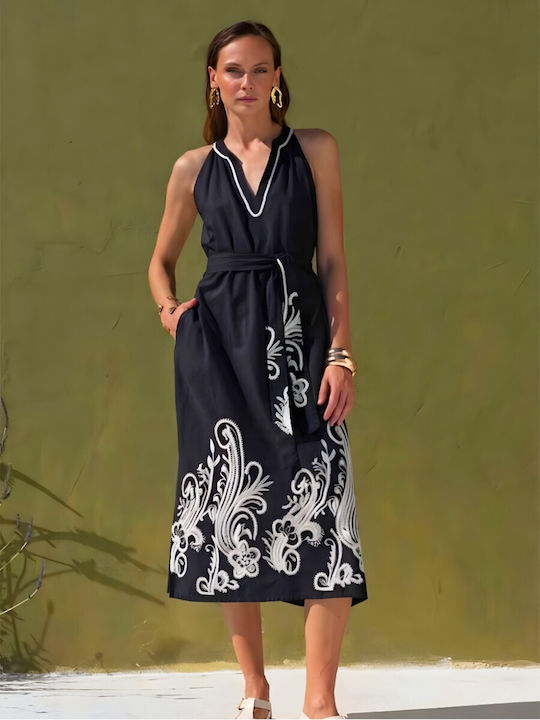 Summer Midi Dress Black