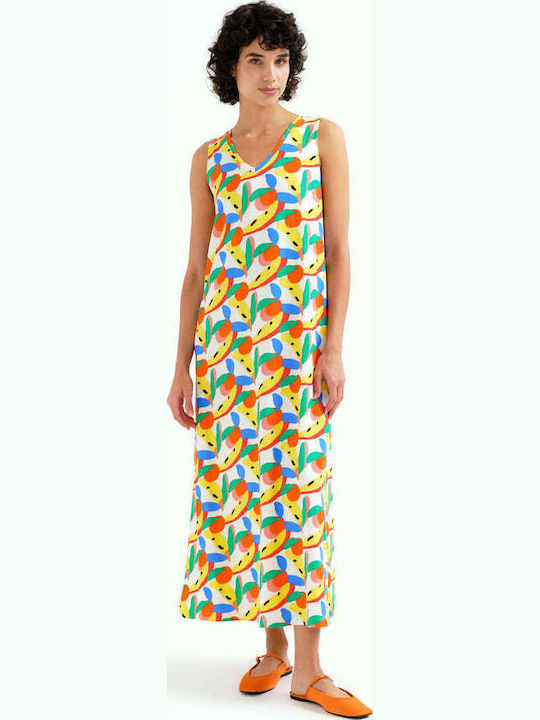 Dress Καλοκαιρινό Midi Φόρεμα Multicolour