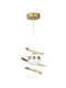SteweHome Modernes LED Deckenleuchten Direl Patina 75 X 26 cm