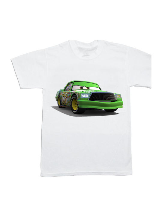 Детска Тениска Бяла Cars
