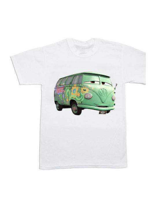Kinderoberteile T-Shirts Weiß Cars