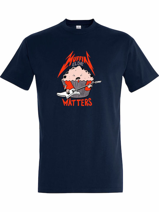 Kids T-shirt French Navy Metallica Muffin Else Matters Funny Fanart