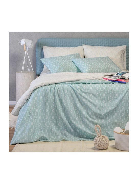24home.gr Casual Set Bed Sheets Double With Rub...