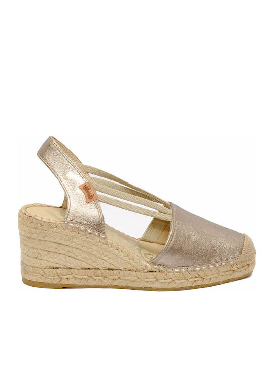 Vidorreta Women's Summer Platforms In Silver Espadrille Style