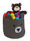 Relaxdays Kinder Wäschekorb Klappbar aus Stoff Braun 32x33cm