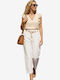 Women's White Suit in Loose Fit