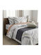 Isadore Lorraine Bed Sheets Set Single 160x260cm Beige (3pcs)