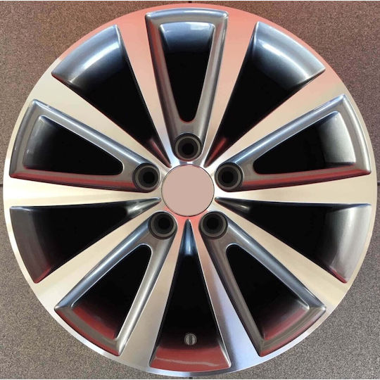 Vw Style 672 6x15 5x112 Et40 Gun Metal Face Machined
