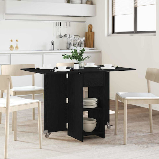 Τραπέζι Τραπεζαρίας Ξύλινο Μαύρη Δρυς 115x70x75εκ.