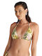 Bikini Τριγωνάκι B Cup με Ενίσχυση Floral Πράσινο