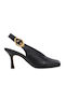 Leder Pumps Schwarze