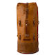 Leather Roll Bag Military Duffel Tan Trip Machine