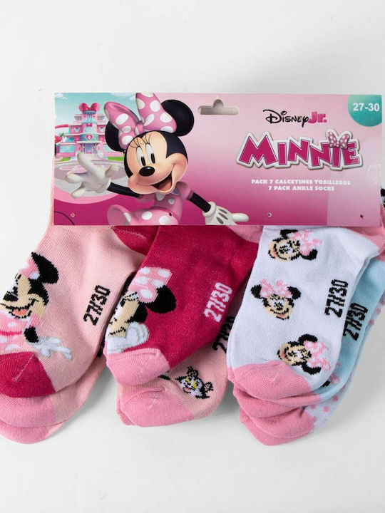 Disney Детски Чорапи Minnie Многоцветни 7 Чифта