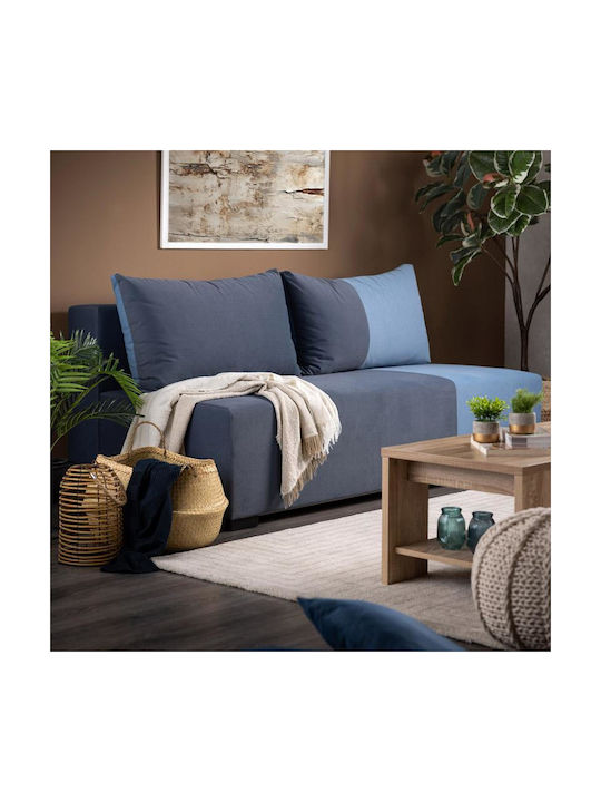 Mirello Doppelsitzer Sofa mit Stauraum Dunkelblau 198x95x78cm