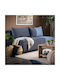 Mirello Doppelsitzer Sofa mit Stauraum Dunkelblau 198x95x78cm