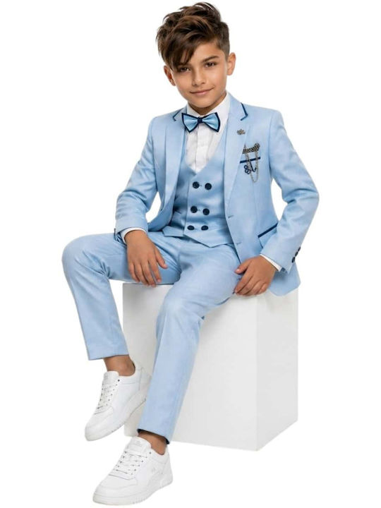 Kids Summer Suit 5 Pieces Light Blue