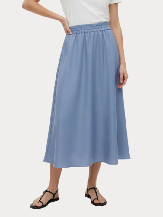 Vero Moda Midi Φούστα Brunnera Blue