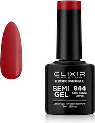 Elixir Semigel Gel Nail Polish Dark Candy Apple...