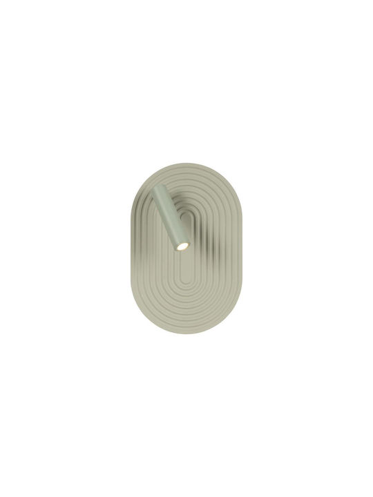 Lucide Lightning Carmino Single Built-In Led Warm White Spot in Green Colour